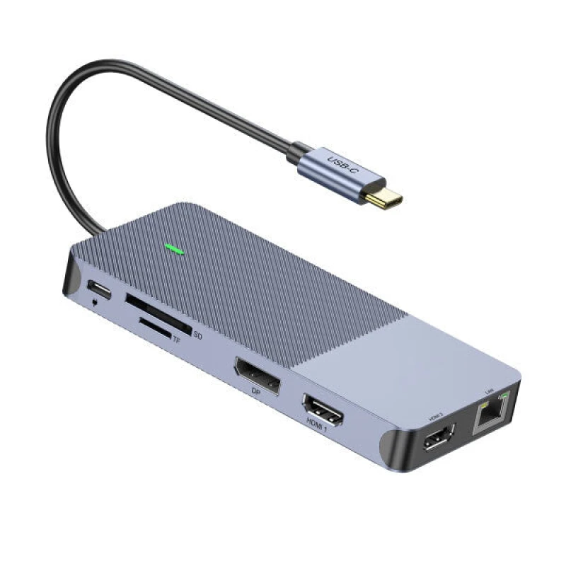 Image of Cablenet Cablenet 40-4139 laptop dock/port replicator Wired USB 3.2 Gen 2 (3.1 Gen 2) Type-C Silver 40-4139