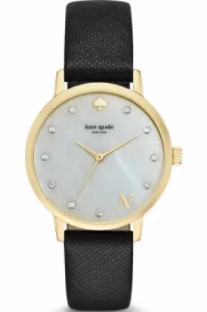Image of Ladies Kate Spade New York Metro Monogram Watch 1YRU092N