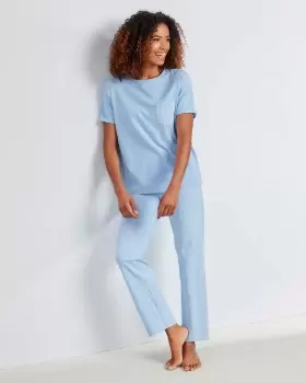 Image of Cotton Traders Womens Jersey PJ Set in Multi