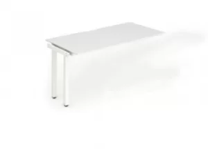 Image of Single Ext Kit White Frame Bench Desk 1200 White