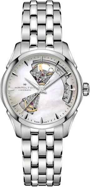 Image of Hamilton Watch Jazzmaster Open Heart Lady - White HM-1045
