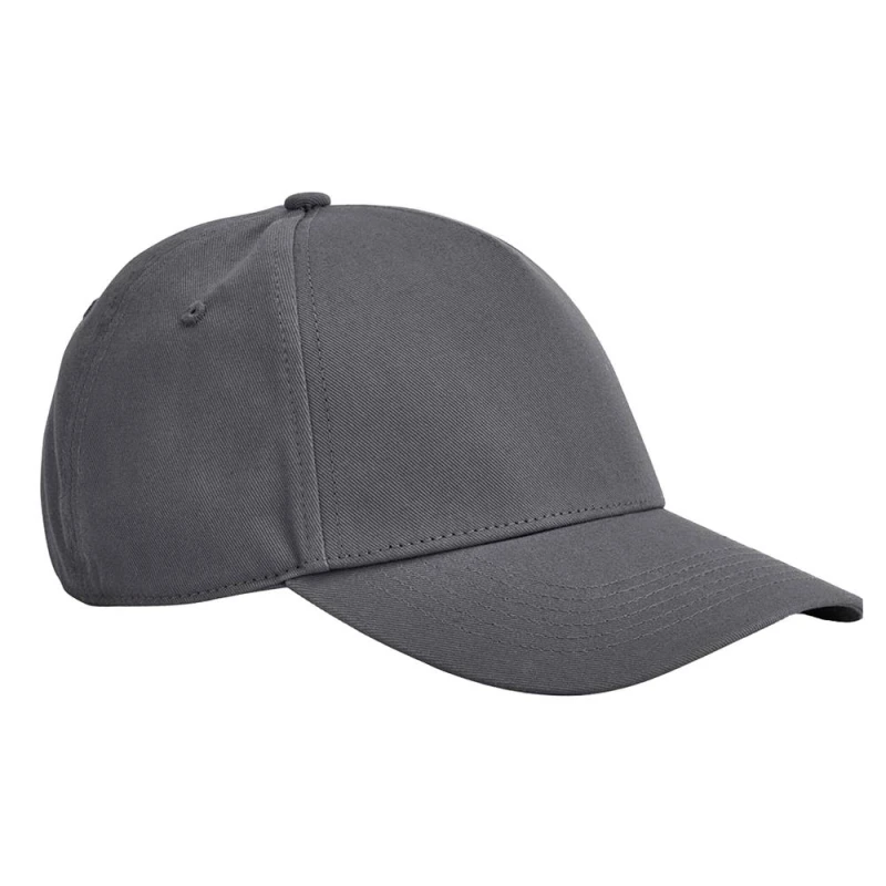 Image of Beechfield Mens EarthAware Classic 5 Panel Cotton Baseball Cap in Mid Grey Mid Grey Male One Size