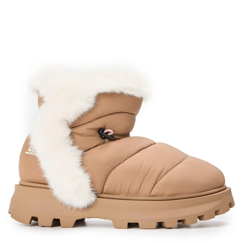 Image of Steve Madden Womens Frostee Snug Boots Tan female 3 (36)