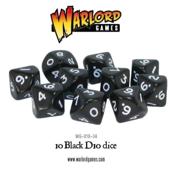 Image of D10 Dice Pack - Black (10)