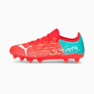 Image of PUMA Ultra 3.3. FG Womens Football Boots, Sunblaze/White/Elektro Aqua Size 4 Shoes