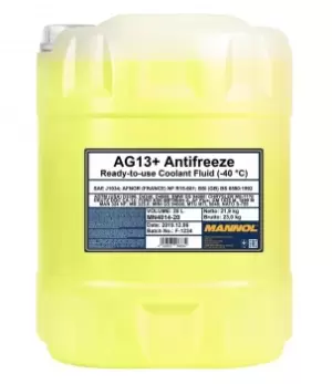 Image of MANNOL Antifreeze VW,AUDI,MERCEDES-BENZ MN4014-20