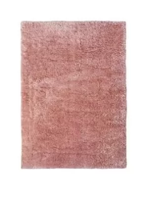 Image of Supersoft Shaggy Pink Rug 160X230Cm