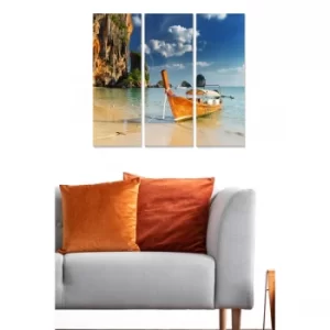 Image of MDF59120 Multicolor Decorative MDF Painting (3 Pieces)