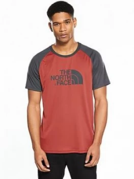 Image of The North Face Short Sleeve Raglan T Shirt Red Size M Men