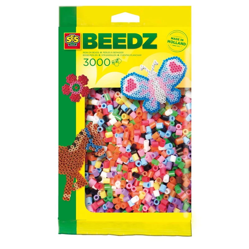 Image of SES Creative Iron on beads 3000 mix glitter Multi unisex One Size