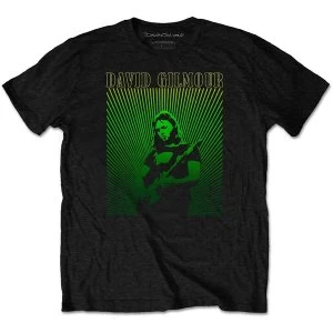 Image of David Gilmour - Rays Gradient Mens Medium T-Shirt - Black