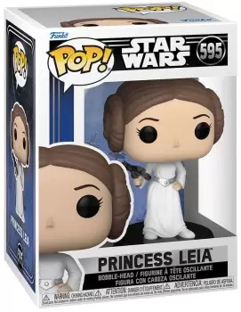 Image of Star Wars Princess Leia vinyl figure 595 Funko Pop! multicolor