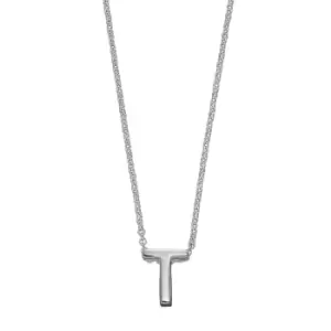 Image of Sterling Silver Alphabet Letter T Necklace
