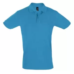 Image of SOLS Mens Perfect Pique Short Sleeve Polo Shirt (S) (Aqua)