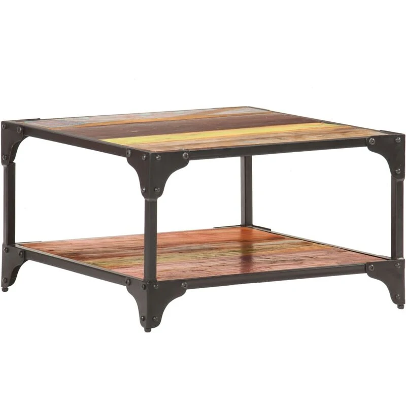 Image of VIDAXL Coffee Table 60x60x35cm Solid Reclaimed Wood Vidaxl 8720286069356