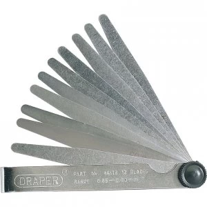 Image of Draper 10 Blade Feeler Gauge Set Metric
