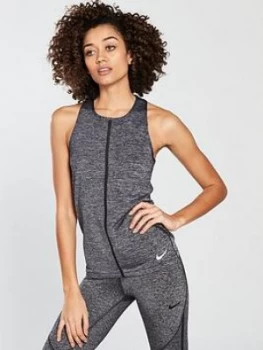 Image of Nike Training Pro HyperCool Shine Tank Top Black Size M Women