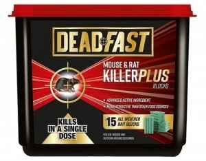 Image of Deadfast Mouse and Rat Killer Plus Poison, 15 Block