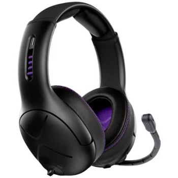Image of PDP 049-003-EU Gaming Over-ear headset Bluetooth (1075101) Stereo Black, Purple Volume control, Microphone noise suppression , Microphone mute