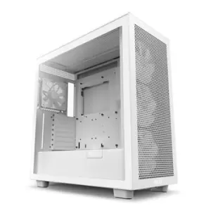 Image of NZXT H7 Flow RGB White Mid Tower Tempered Glass PC Gaming Case
