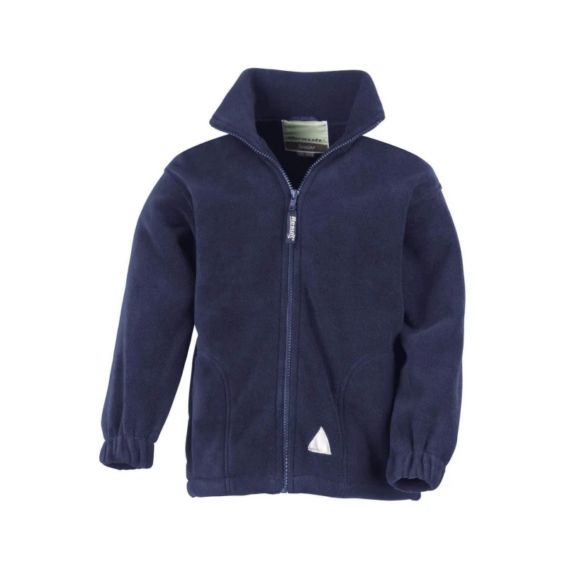 Image of Result Full Zip Active Anti Pilling Fleece Jacket in Navy Size: 3-4 Years Navy Unisex 3-4 Years