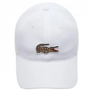 Image of Lacoste Nat Geo Cap - White/Leopard