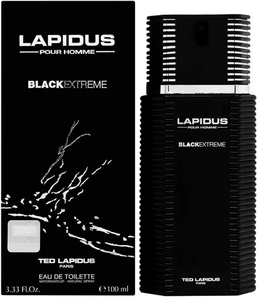 Image of Ted Lapidus Black Extreme Eau de Toilette For Him 100ml