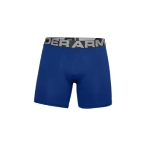 Image of Under Armour Cotton 6" Boxerjock 3pk Royal/Academy/Gray XXL