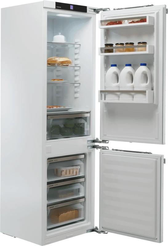 Image of Liebherr ICe5103 177cm 60/40 Integrated Fridge Freezer with Fixed Door Hinge - White - E Rated