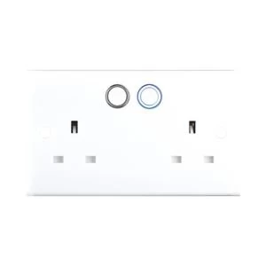 Image of British General Smart White 13A 2 gang Switched socket