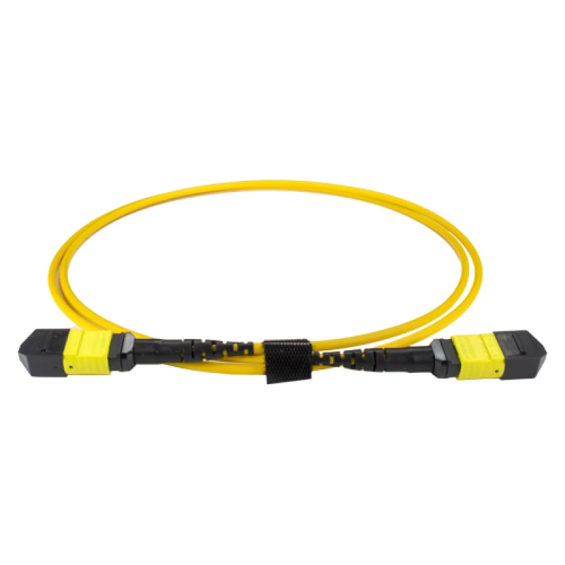 Image of Cablenet 2m OS2 MPO (F) to MPO (F) Female 12F Yellow Trunk Cable Metho