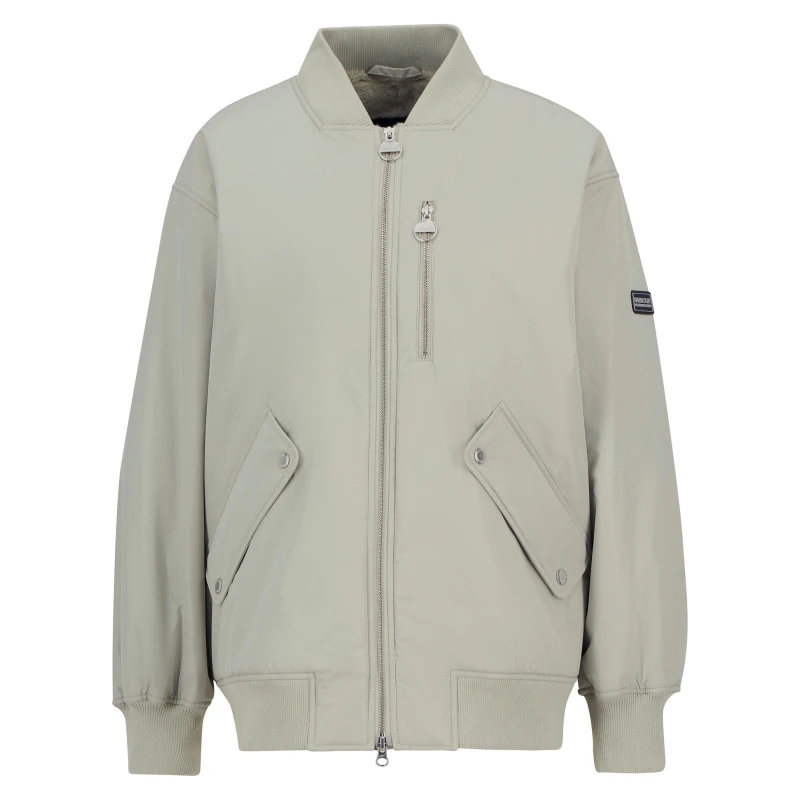 Image of Barbour International Womens Kuala Showerproof Jacket Glacier Grey female 12 (M)