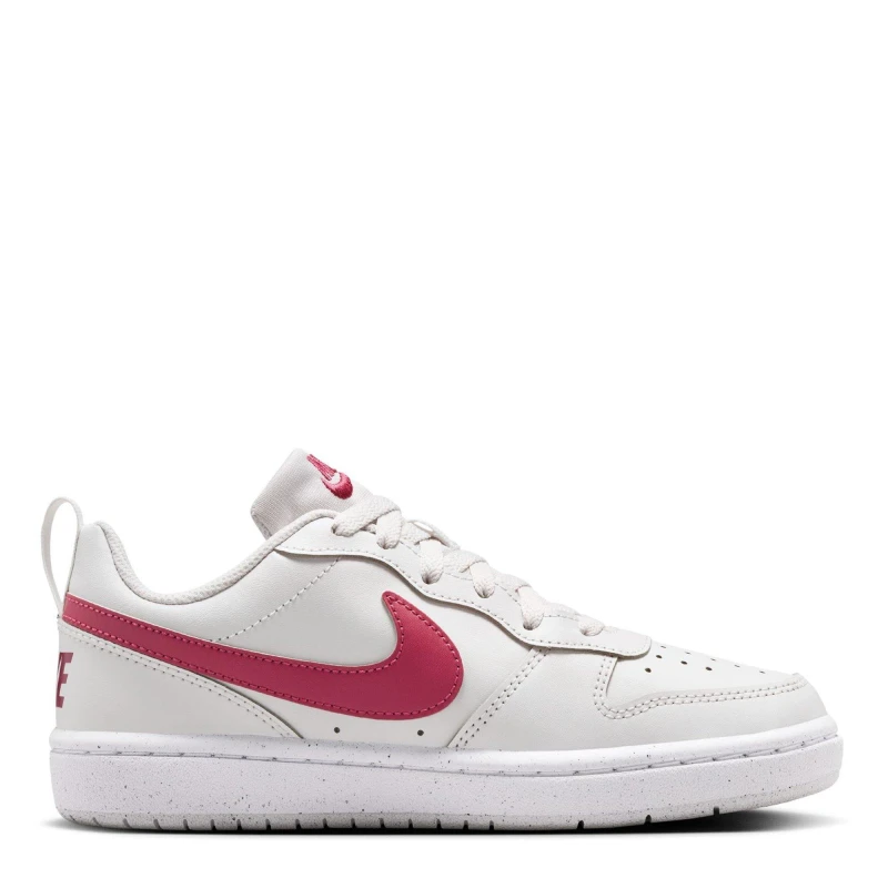 Image of Nike Court Borough Low 2 SE Big Kids Shoes Plat Tint/Beet female 5 (38)
