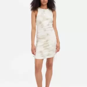 Image of Calvin Klein Jeans Womens Tie Dye Side Gathering Dress - S