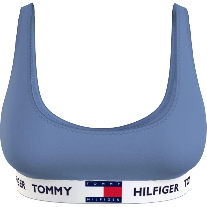 Image of Tommy Hilfiger 85 Unpadded Bralette - Blue Blue 8