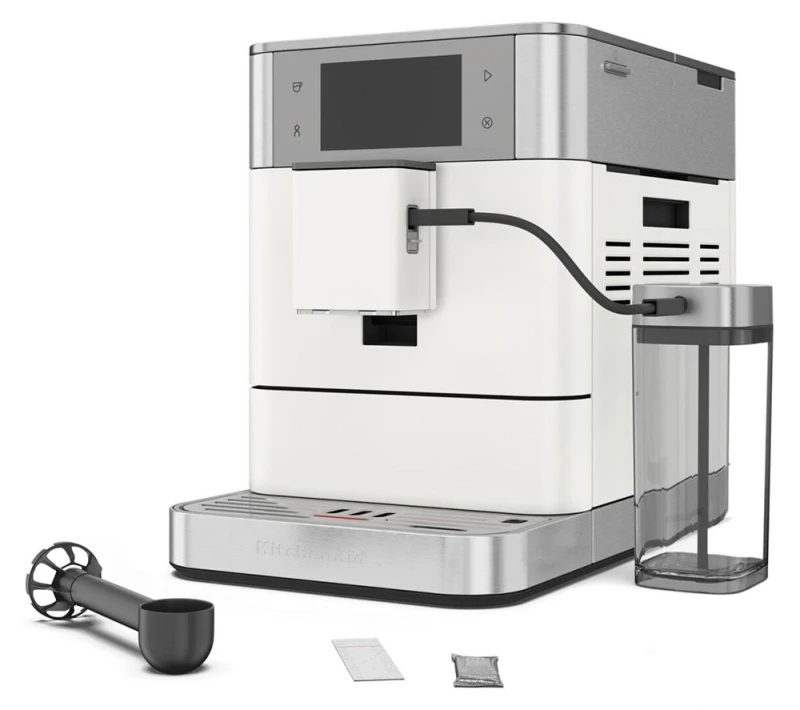 Image of KitchenAid KF8 5KES8558BPL Bean to Cup Coffee Machine - Porcelain White 5413184802431