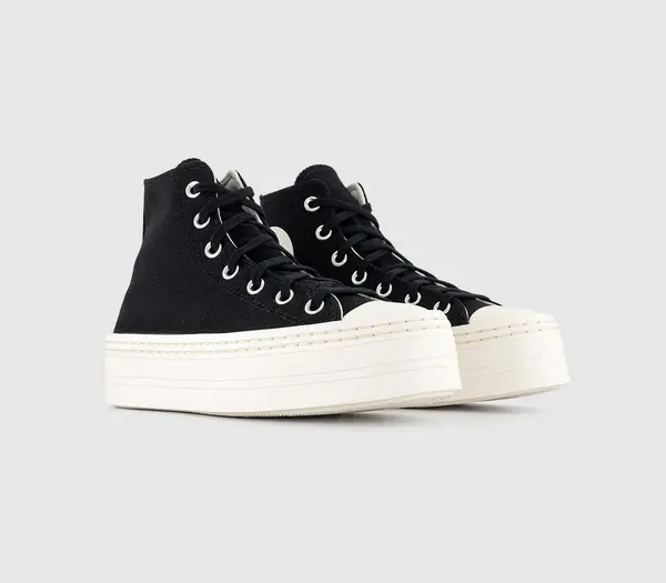 Image of Converse Chuck Taylor All Star Modern Lift Trainers Black Egret, 5