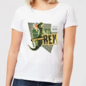 Image of Toy Story Partysaurus Rex Womens T-Shirt - White - L