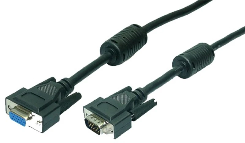 Image of LogiLink 3m VGA M/F VGA cable VGA (D-Sub) Black