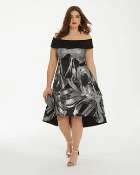 Image of Coast Echo Jacquard Full Midi Dress