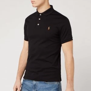 Image of Polo Ralph Lauren Mens Slim Fit Soft Touch Polo Shirt - Polo Black - S