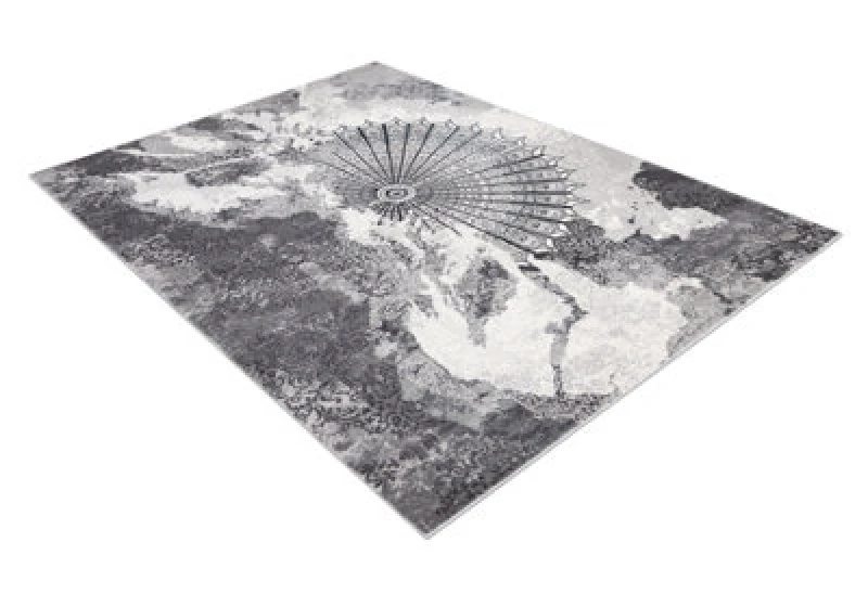 Image of RugsX Carpet Allure 5715 Abstraction - Structural, Stylish, Glamour Light Grey / White 200X290 Cm