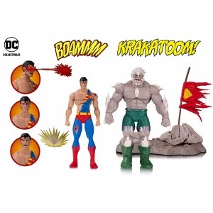 Image of DC Icons Doomsday Superman Death Superman Deluxe Action Figure 2 Pack