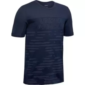 Image of Under Armour Seamless Short Sleeve T Shirt Junior Boys - Blue