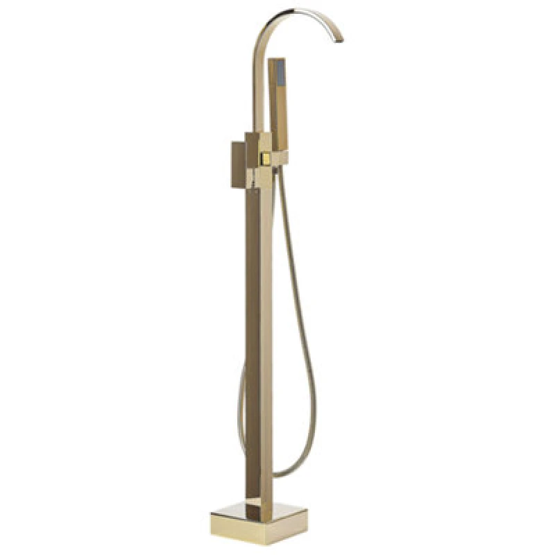 Image of Beliani Freestanding Bathtub Faucet Ribbon Gold