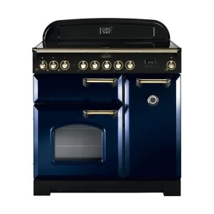 Image of Rangemaster CDL90ECRB-B Classic Deluxe 90cm Ceramic Range Cooker Regal B-B