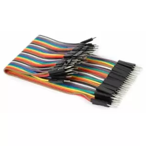 Image of Whadda WPA427 40 Pins 15cm Male To Male Jumper Wire (Flat Cable)