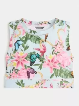 Image of Guess Kids All Over Print Active Bra