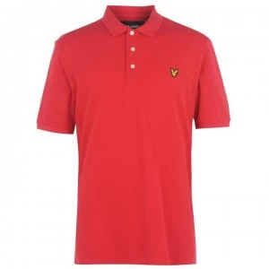 Image of Lyle and Scott Lyle and Scott Basic Short Sleeve Polo Shirt - Dark Red Z489