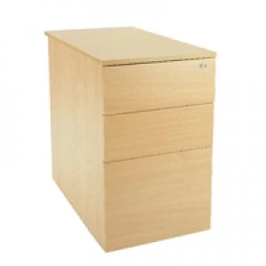 Image of Jemini Intro D800mm Ferrera Oak Desk High Pedestal KF74108